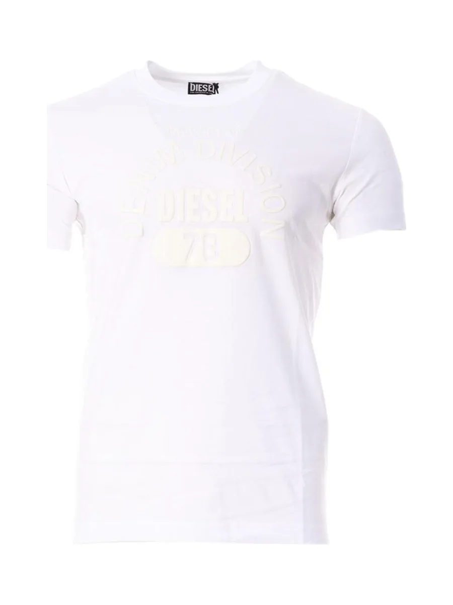 T-Shirt Blanc Homme Diesel A12248 2
