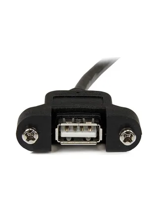 3 ft Panel Mount USB Cable A to A - F/M 3