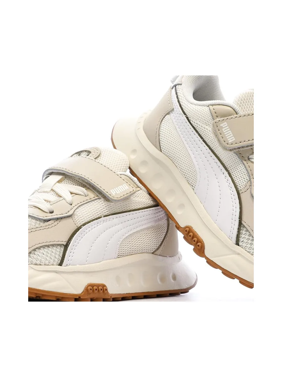 Baskets Beige/Blanches Garçon Puma Wild 8