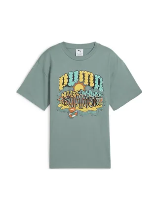 T-Shirt Vert Garçon Puma Graphicss 1