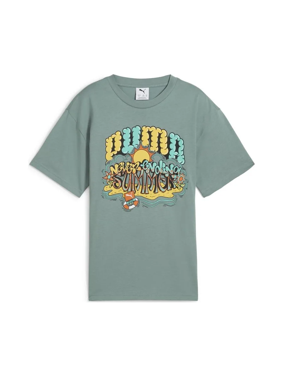 T-Shirt Vert Garçon Puma Graphicss 2