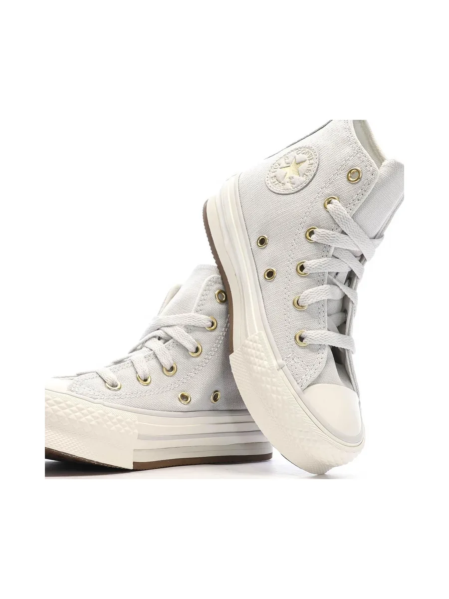 Baskets Grises Fille Converse All Star Eva A10382C 8