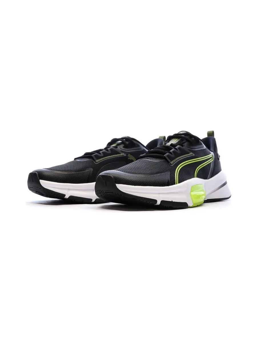 Chaussures de running Noires/Jaunes Homme Puma Pwrframe 7
