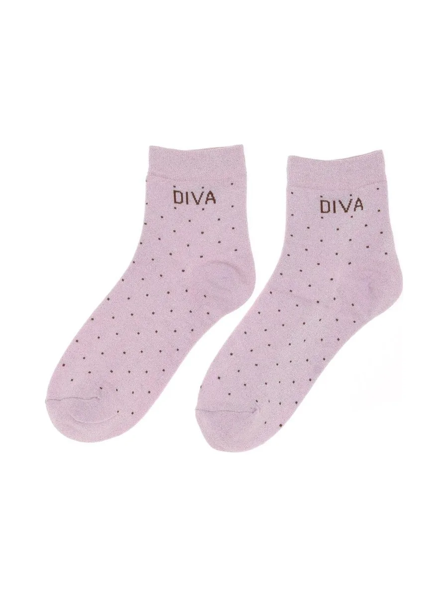 Chaussettes Roses à paillette Femme Stella Green DIVA 2