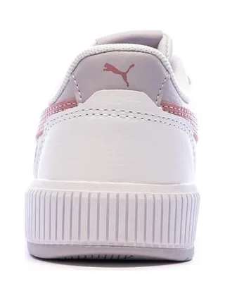 Basket Blanches/Mauves Fille Puma Carina Mia 3