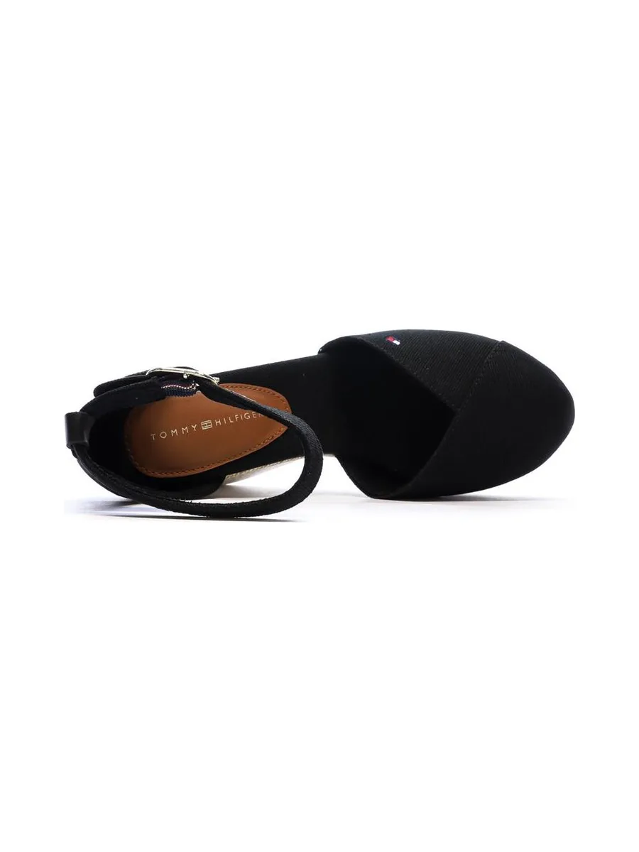 Sandales Noires Femme Tommy Hilfiger Wedges 5