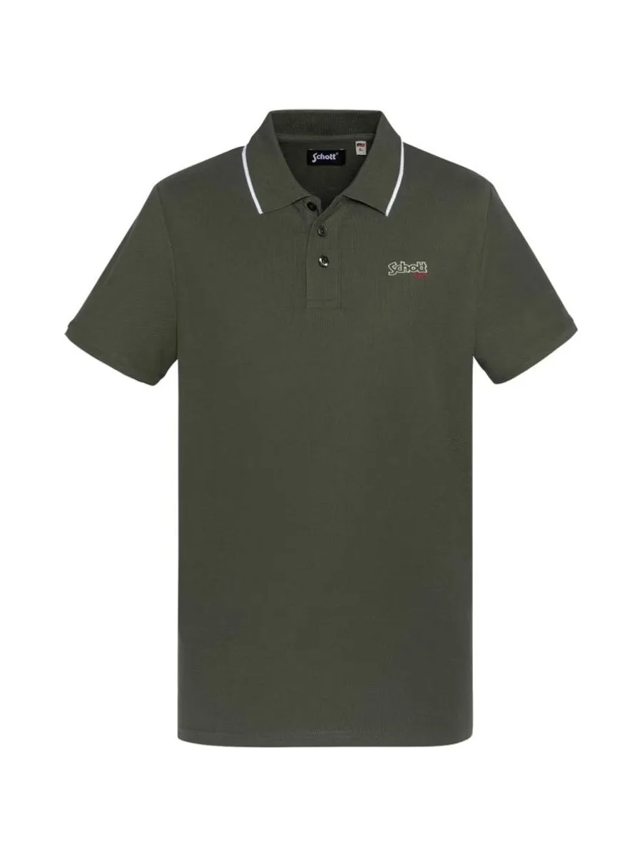 Polo Kaki Homme Schott PAUL 1