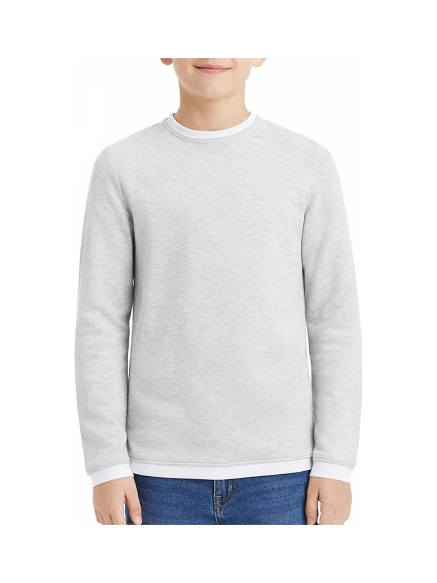 Pull Gris Garçon Jack & Jones Twinn Knit Neck 2