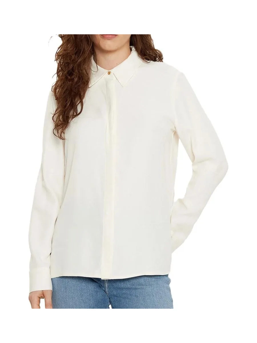 Chemise Ecru Femme Tommy Hilfiger Soft Viscose Regular 2