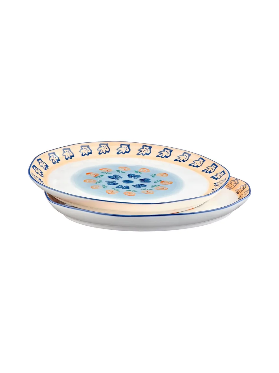 Plateau de service NAPOLI Ø30cm - 2 pièces - Agrume 3