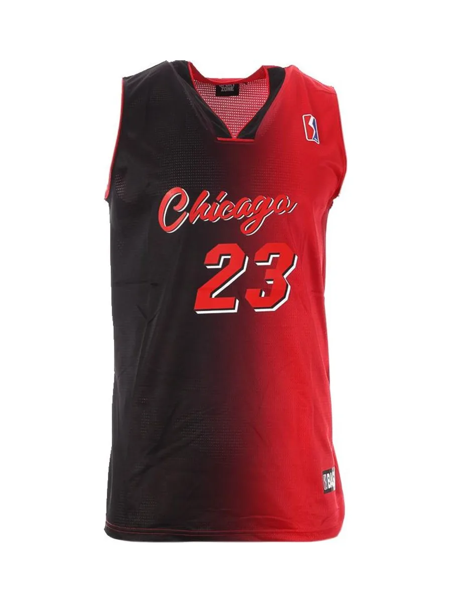Chicago Maillot Rouge/Noir Homme Sport Zone Tank 23 2