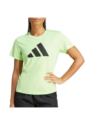 T-Shirt Jaune Femme Adidas Run It 1