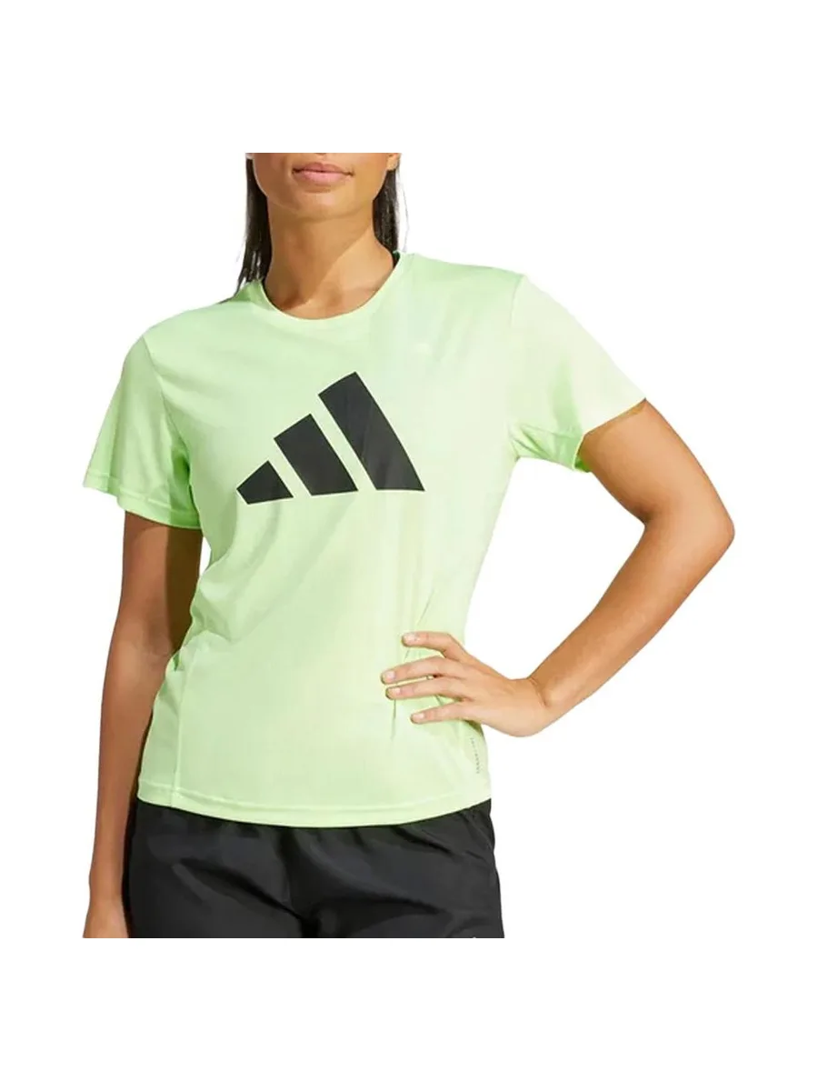 T-Shirt Jaune Femme Adidas Run It 1
