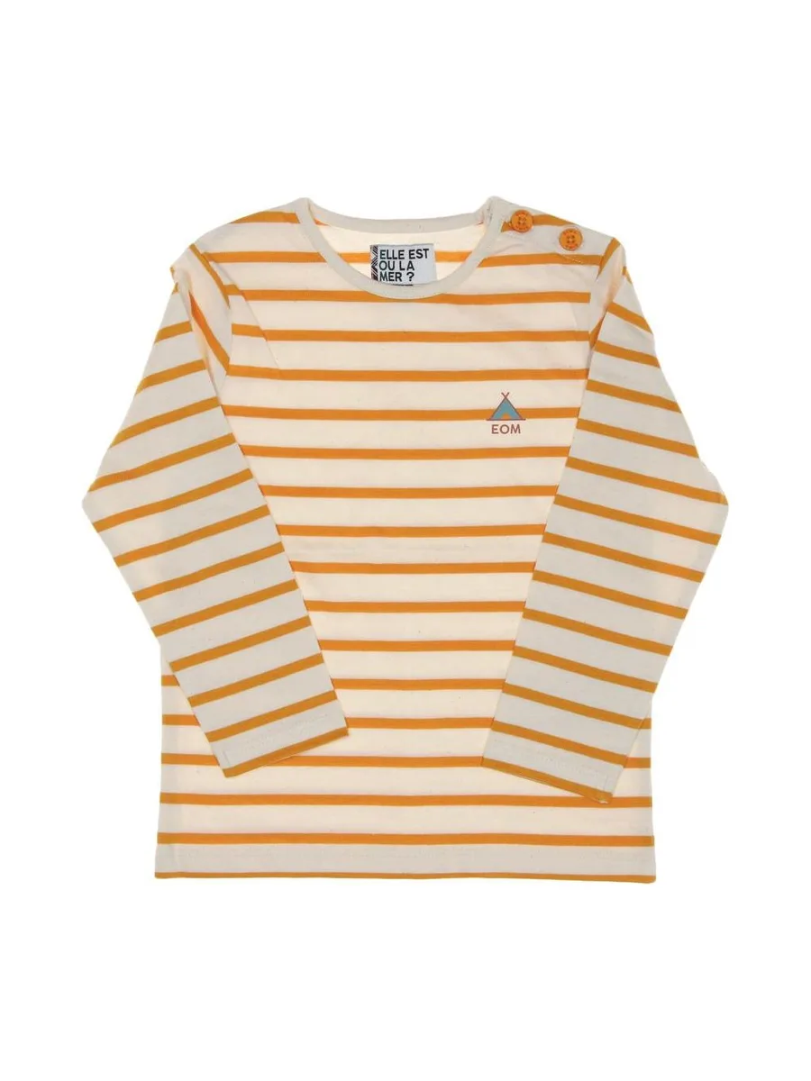 T-shirt Jaune à Rayures Enfant EOM Eloris 2