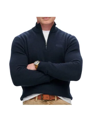 Pull Noir Homme Superdry Essential 1