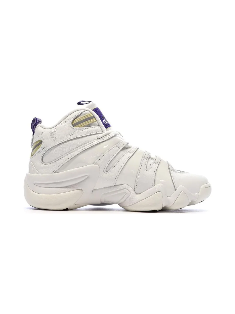 Chaussures de basketball Blanches/Violettes Homme Adidas Crazy 8 3
