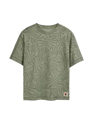 T-shirt Vert Garçon Teddy Smith Feuillage 1