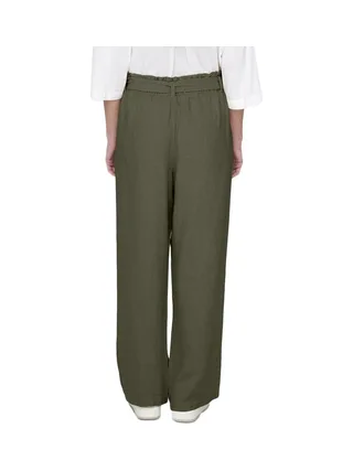 Pantalon en lin Kaki Femme JDY Say 2