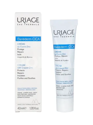 Uriage Bariederm Repairing Cica-Cream With Copper-Zinc 40ml 1