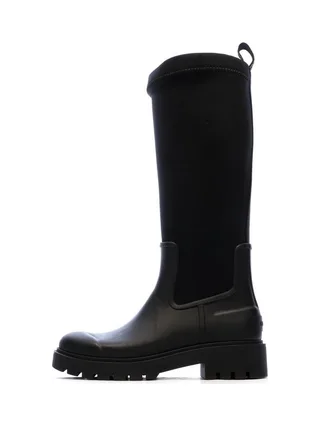 Bottes Noir Femme Calvin Klein Jeans High Rainboot Neopre 1