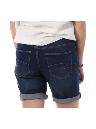 Bermudas en Jean Bleu Foncé Femme Lee Cooper Wopara 2