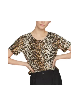 T-shirt Beige Léopard Femme Vila Mooney 1