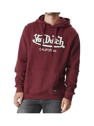 Sweat à Capuche Bordeaux Homme Von Dutch BRANDO 1