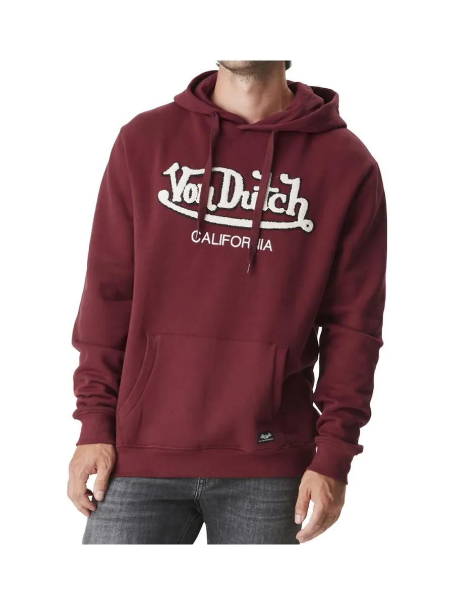 Sweat à Capuche Bordeaux Homme Von Dutch BRANDO 2