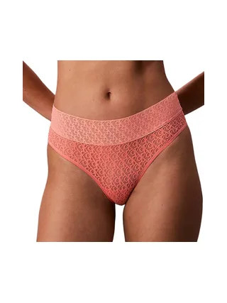 Culotte Rose Corail Femme Calvin Klein Jeans Brazilian 1