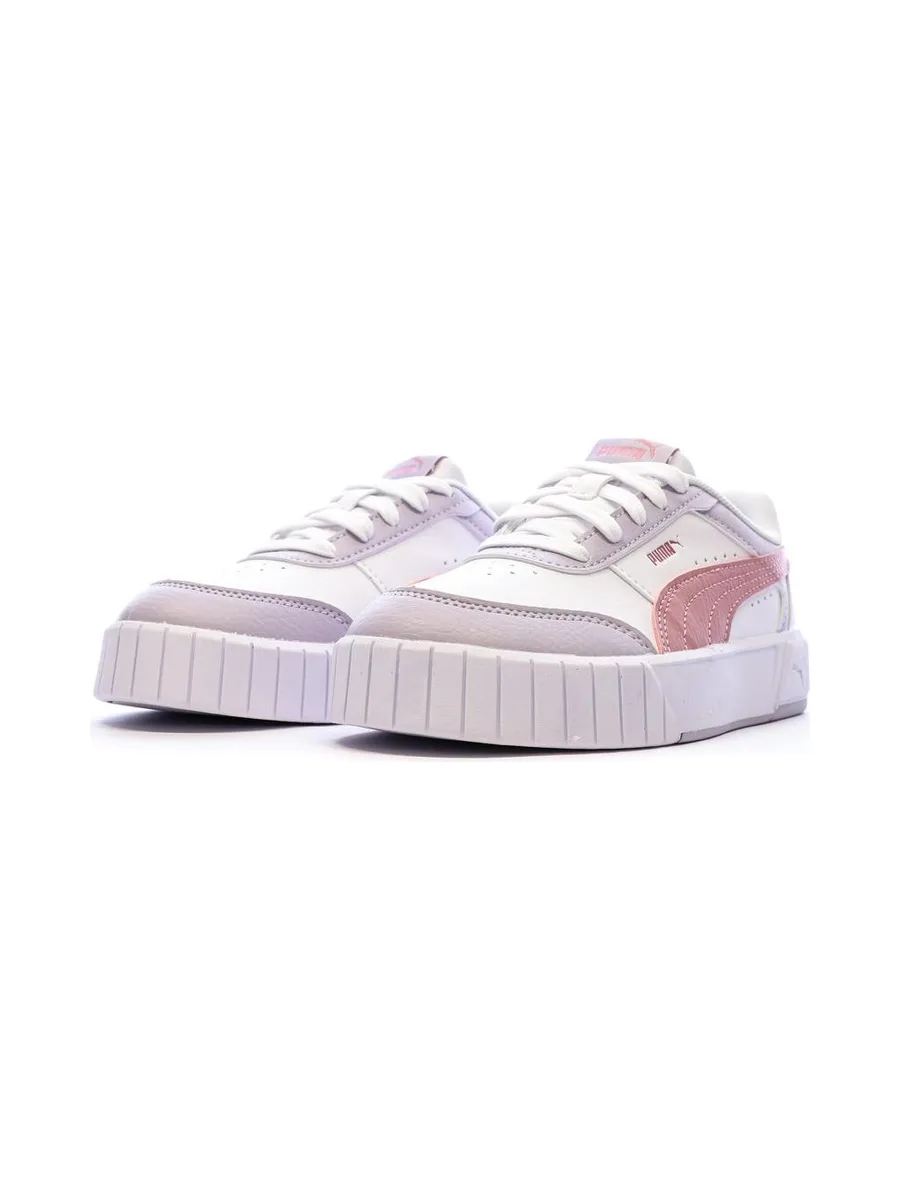 Basket Blanches/Mauves Fille Puma Carina Mia 7