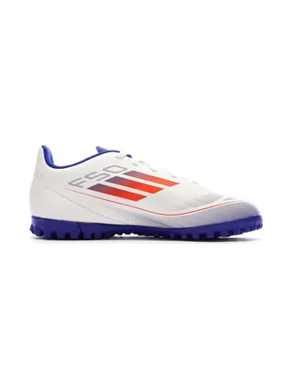 Chaussures Blanc/Bleu Garçon Adidas F50 Club 2