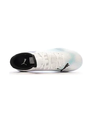 Chaussures de football Blanche/Bleu Garçon Puma Future 7 4