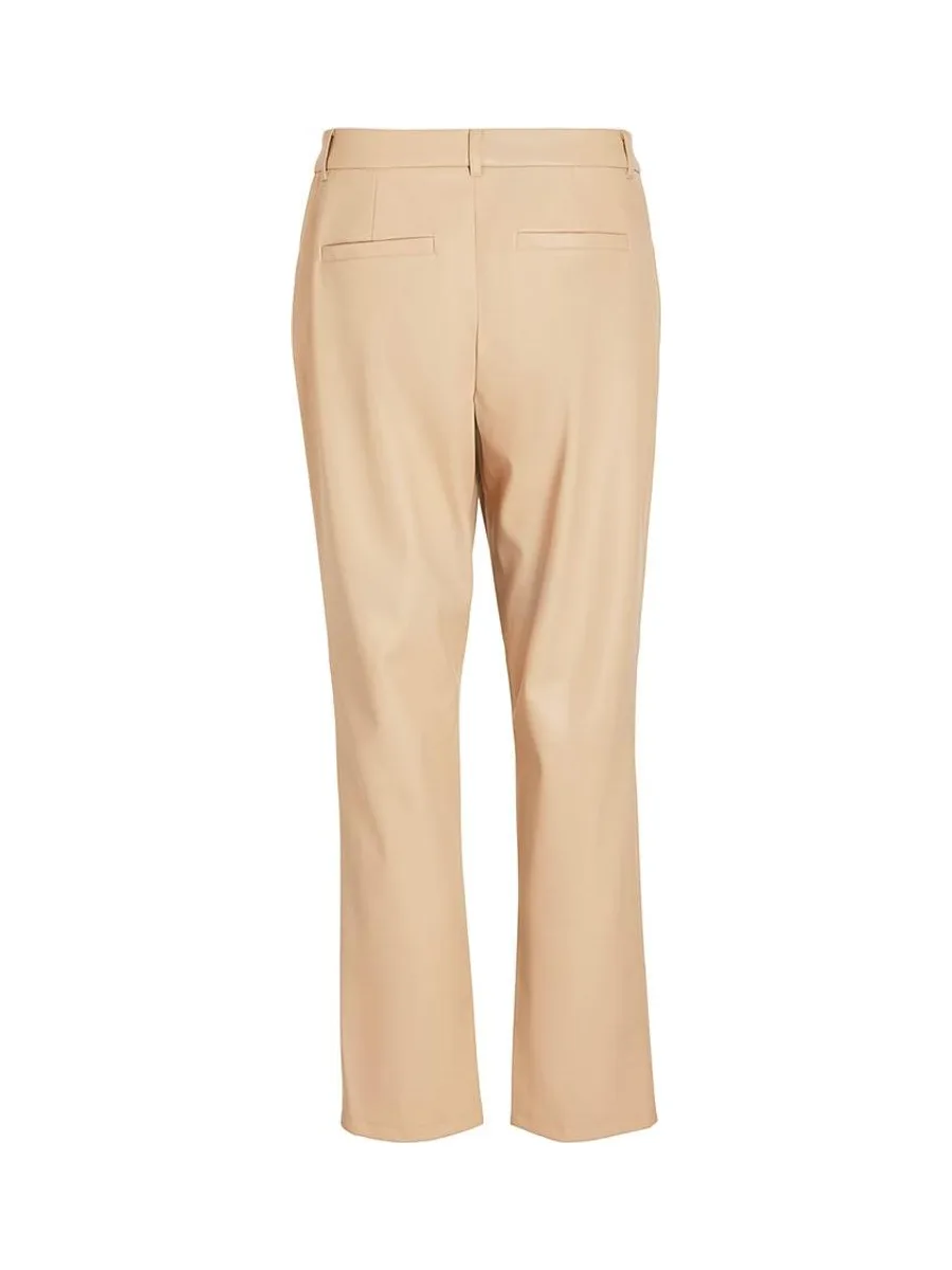 Pantalon Fluide Beige Femme Vila Agmar 3