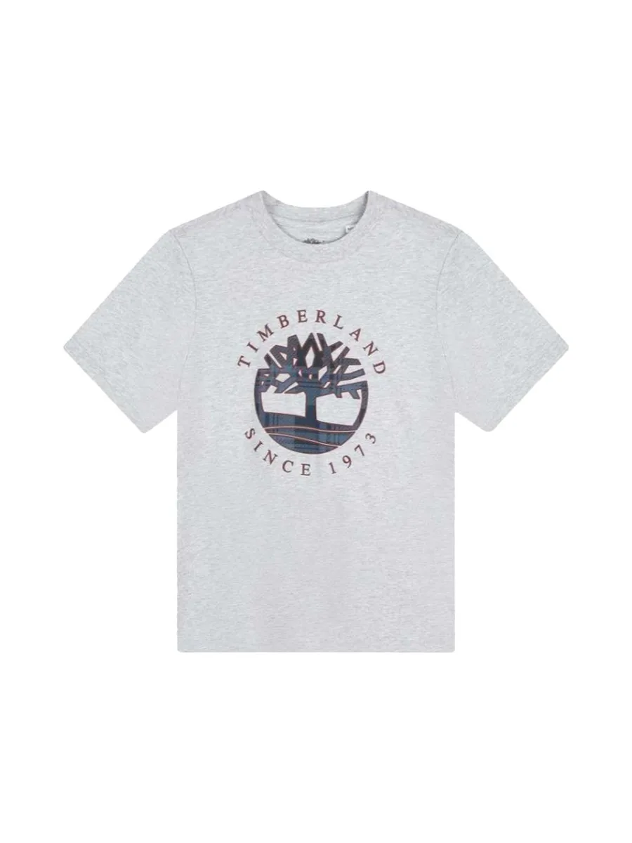 T-Shirt Gris Garçon Timberland T60292 Grey 2