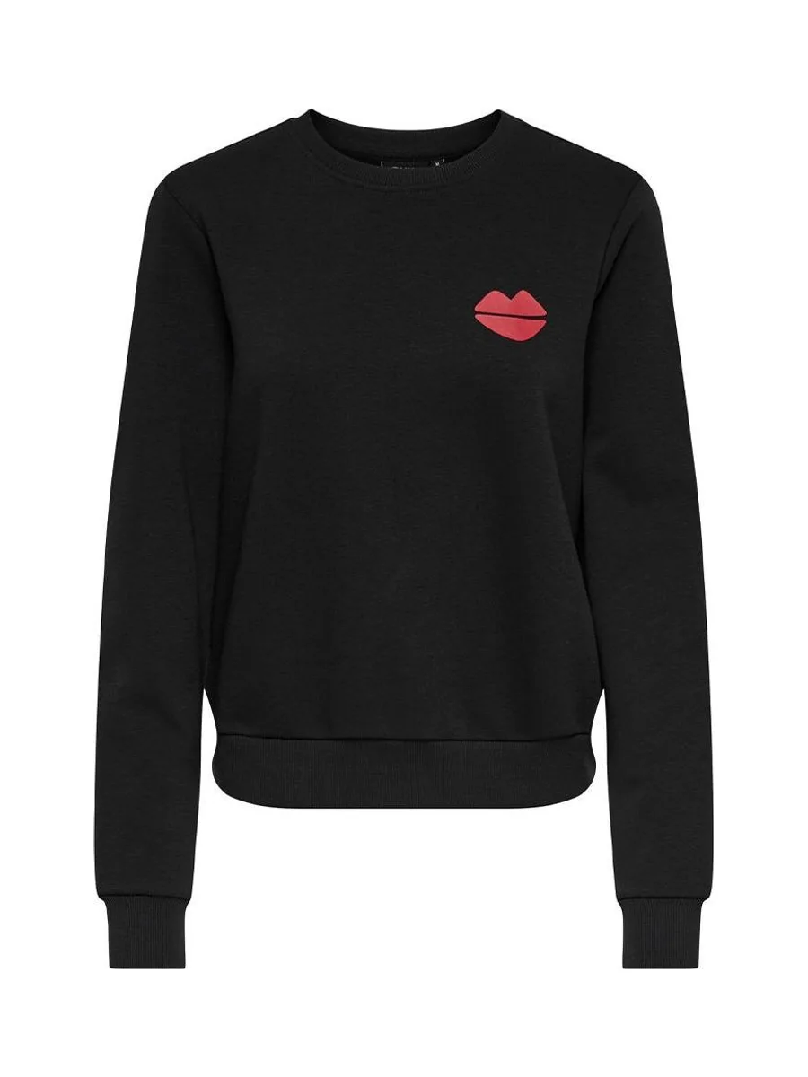 Sweat Noir/Rouge Femme Only Rubi 2