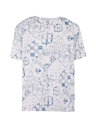 T-Shirt Bleu/Blanc Homme Teddy Smith Tareski 3