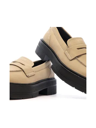 Mocassins Beige/Noir Femme Geox Spherica 7
