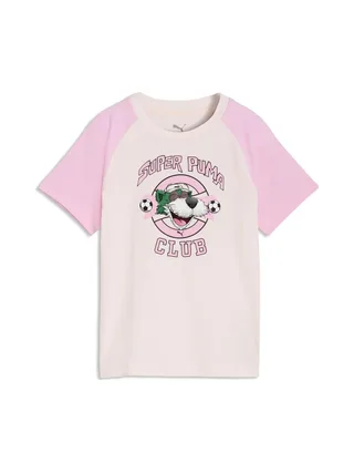 T-Shirt Rose Pale Garçon Puma Super Graphic 1