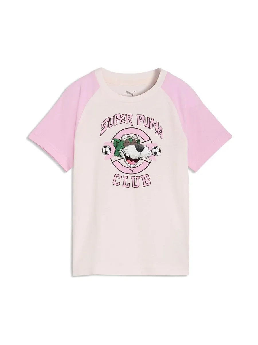 T-Shirt Rose Pale Garçon Puma Super Graphic 2