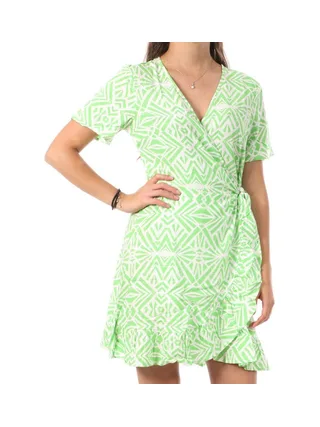 Robe Vert Femme Only Marlie Wrap 1