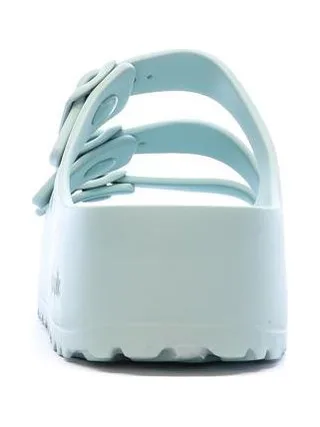 Sandales Vert d'eau Femme Birkenstock Florida Flex 3