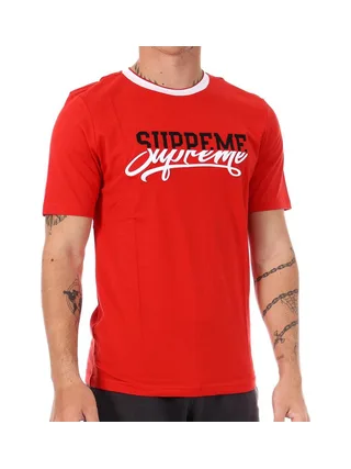 T-shirt Rouge Homme Supreme Grip Cift 1