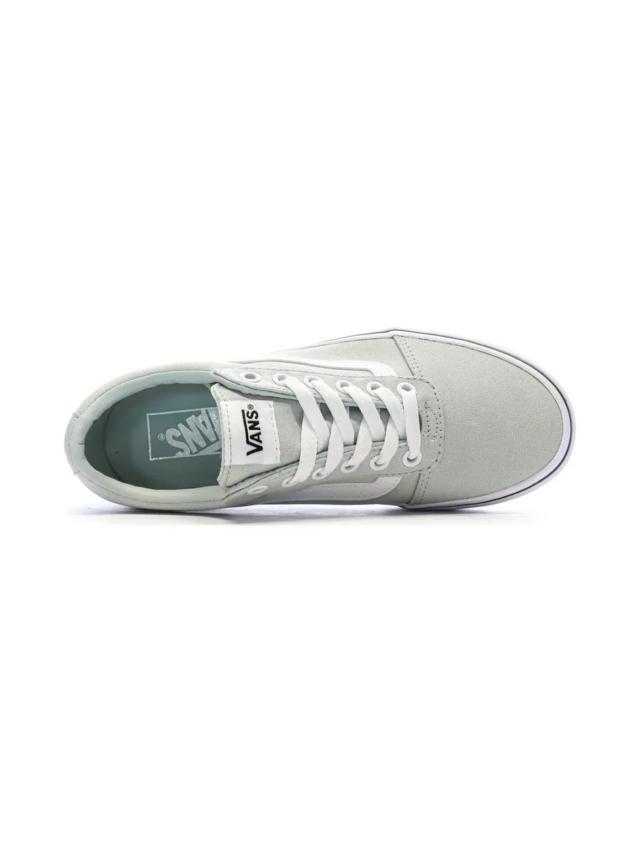 Baskets Vertes d'eau Femme Vans Canvas 5