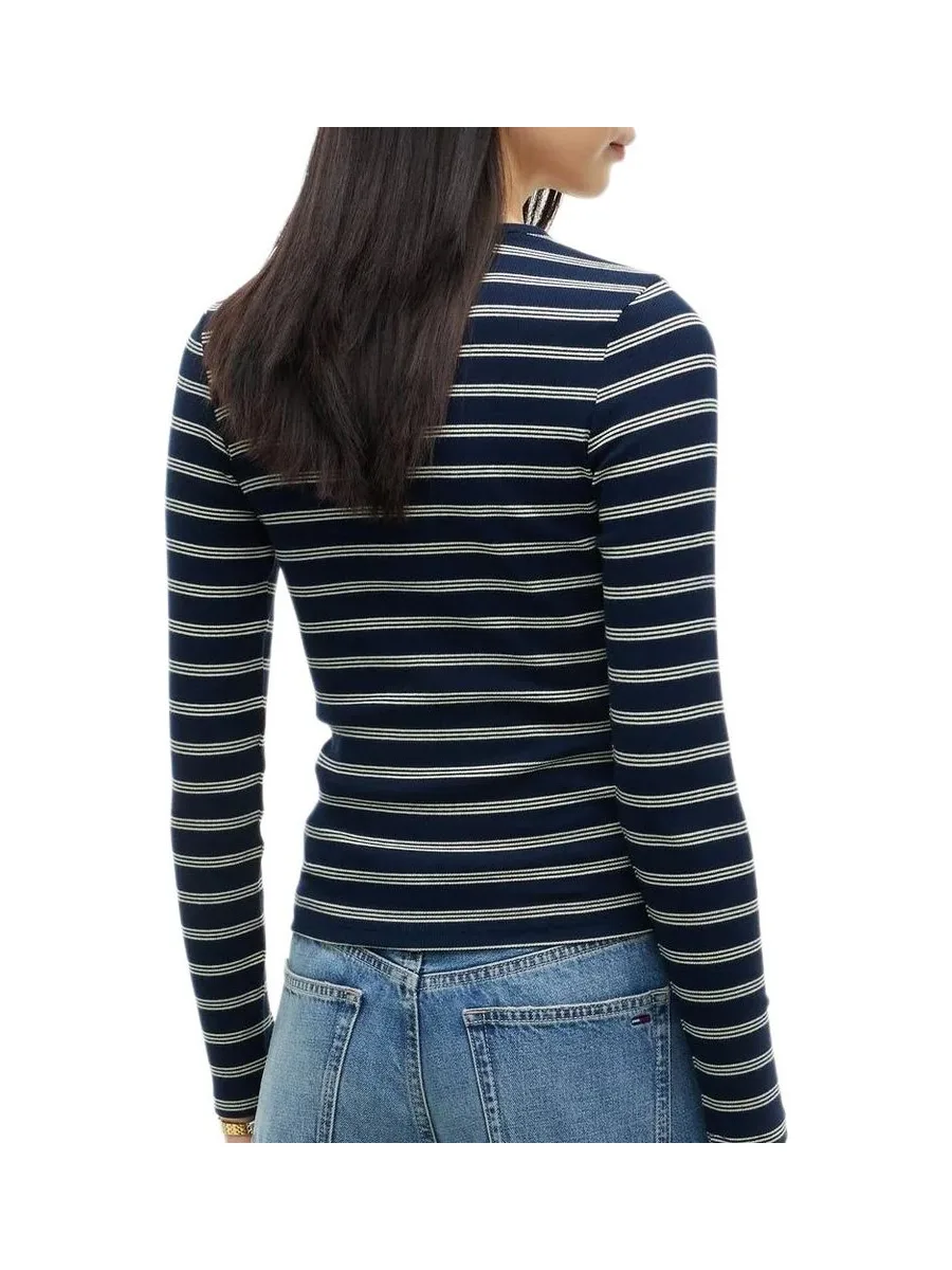T-shirt Rayé Marine et écru Tommy Hilfiger Slim Essential 3