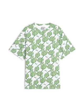 T-shirt Blanc/Vert Femme Puma Ess+ Blossom 1