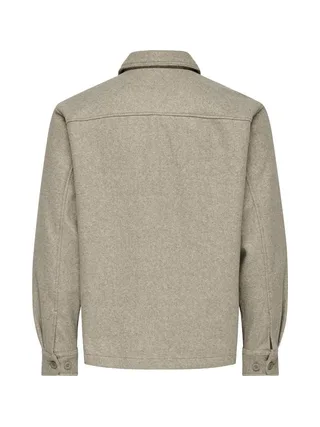 Chemise Beige Homme Only & Sons Stavi Ash 2