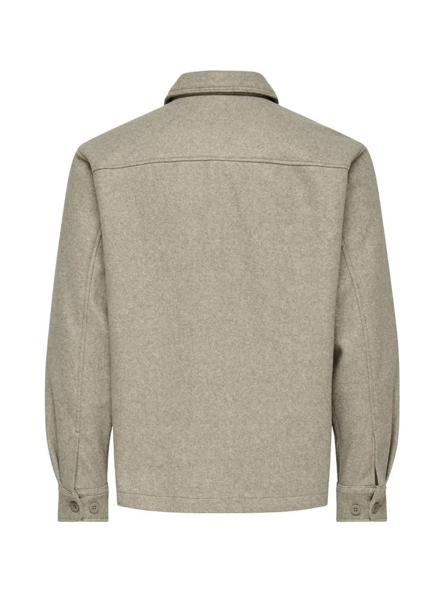 Chemise Beige Homme Only & Sons Stavi Ash 3