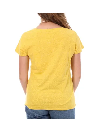 T-shirt Jaune Femme Teddy Smith Narcy 2