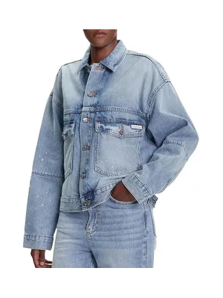 Veste en Jean Bleu Femme Calvin Klein Jeans Denim Jacket 1