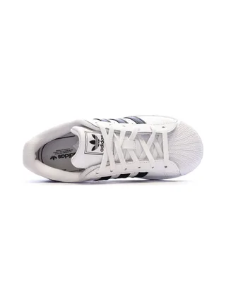 Superstar Baskets Blanc/Noir Mixte Adidas 4